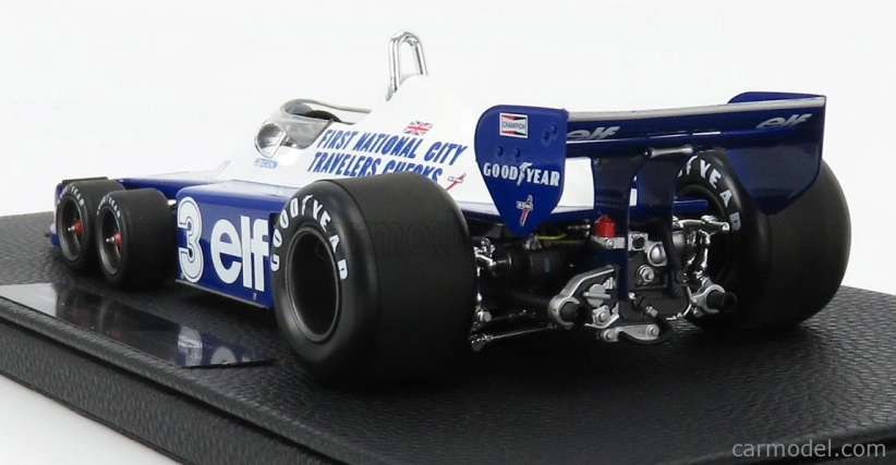 Gp-replicas Tyrrell F1  P34/2 Elf Ford Six Wheels N 3 Season Gp 1977 R.peterson 1:18 Modrá Bílá