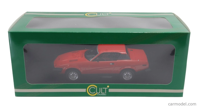 Modely v mierke Cult-scale Triumph Tr7 Coupe 1979 1:18 Červená