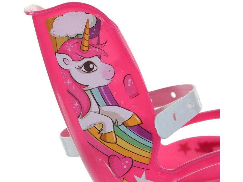 DINO Bikes - Detský 14" bicykel Unicorn so sedadlom