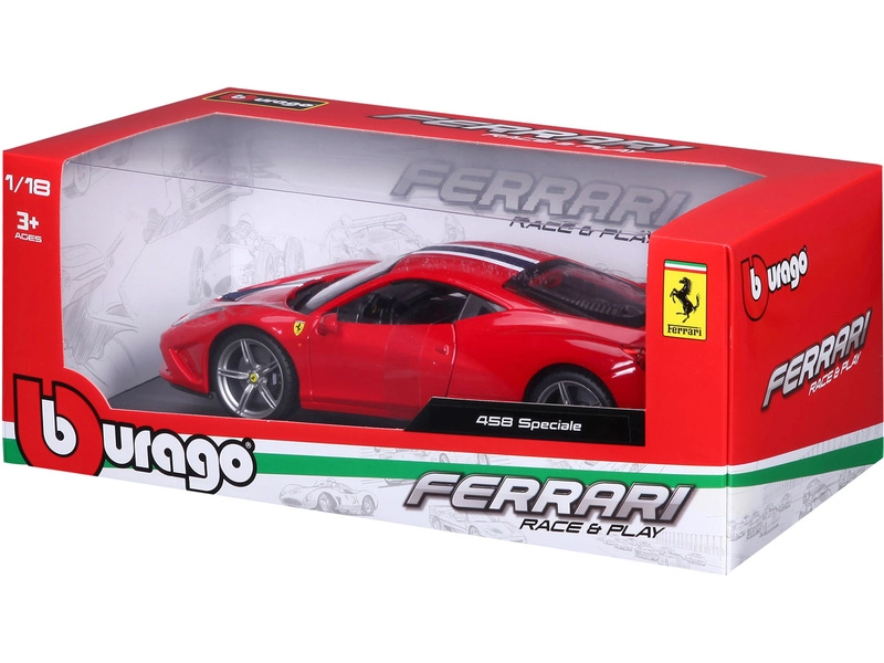 Bburago Ferrari 458 Speciale 1:18 červená
