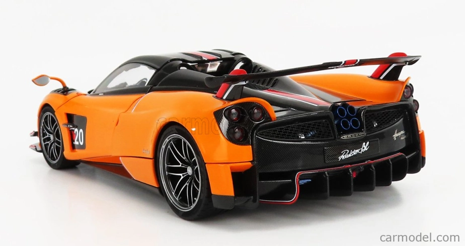 LCD model Pagani Huayra Bc Roadster N 20 2017 1:18 Orange Black