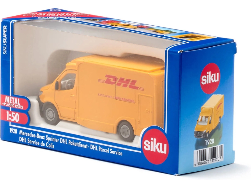 SIKU Super – dodávka Mercedes-Benz Sprinter 1:50 DHL