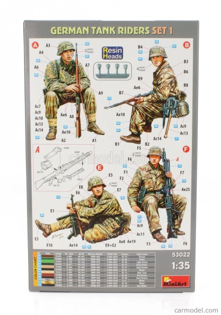 Miniart Figures German Tank Riders Set 1 1:35 /