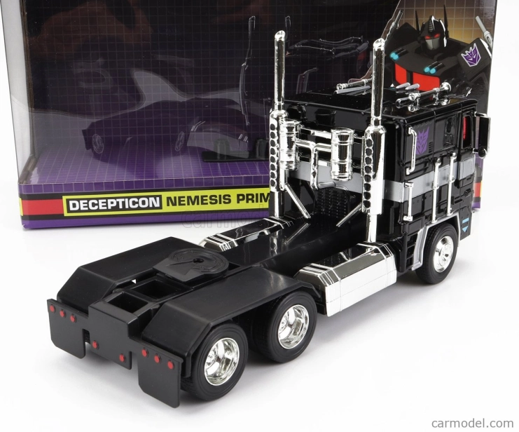 Jada Peterbilt 352 ťahač 3-assi 1979 - Nemesis Prime Transformers 1:24 čierna