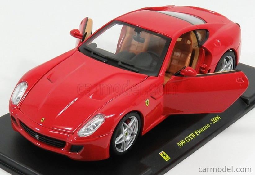 Edícia Ferrari 599 Gtb Fiorano 2006 - Con Vetrina - S vitrínou 1:24 červená