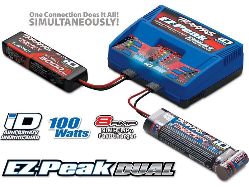 Traxxas nabíječ EZ-Peak Plus LiPo/NiMH Dual 2x50W