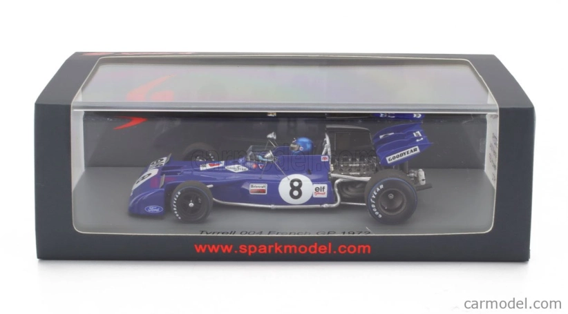 Spark-model Tyrrell F1 004 N 8 France Gp 1972 Patrick Depailler 1:43 Blue