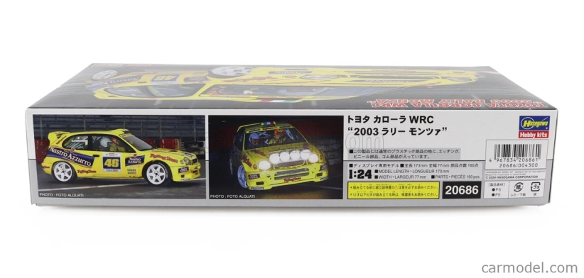 Hasegawa Toyota Corolla Wrc N 46 Rally Monza Show 2003 Valentino Rossi - Carlo Cassina 1:24 /