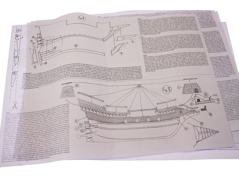 MINI MAMOLI Golden Hind 1:110 kit