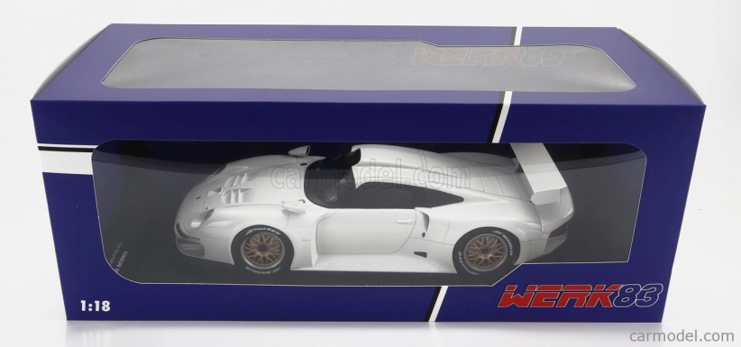 Werk83 Porsche 911 Gt1 Plain Body Version 1996 1:18 Biela