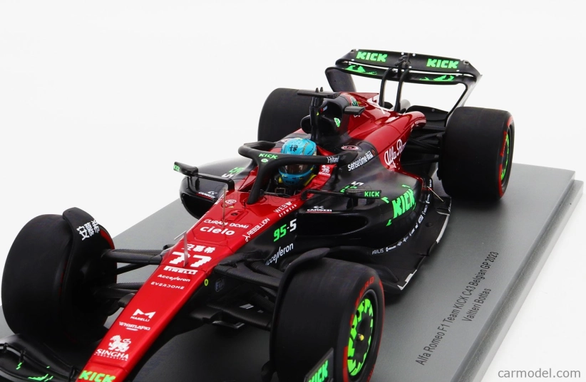 Spark-model Alfa romeo F1  C43 Team Orlen N 77 Belgium Gp 2023 Valtteri Bottas 1:18 Černá Červená