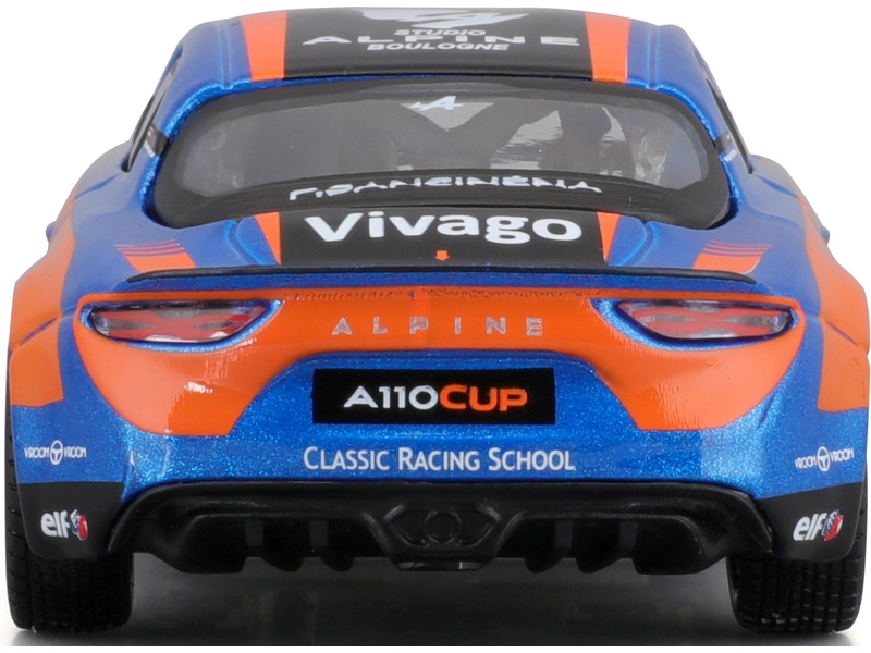 Bburago Renault A110 N 76 Cup 2020 1:43 Modrá Oranžová