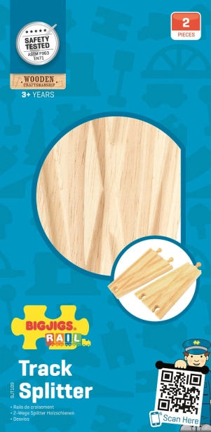 Bigjigs Rail Rovný rozjazd 2 ks