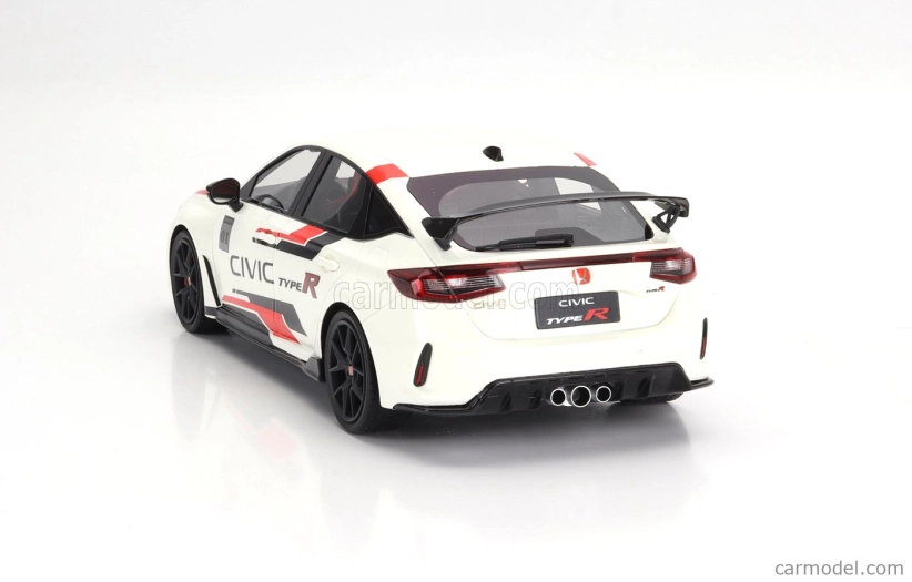 Truescale Honda Civic Type-r 2023 1:18 Bílá Červená