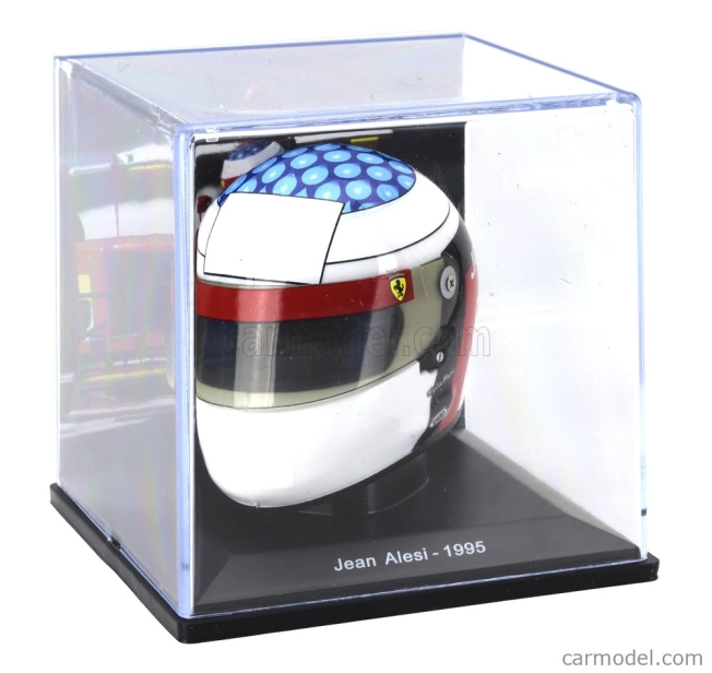 Edicola Helma F1 Casco Helma Jean Alesi 412 T2 Team Ferrari Sezóna 1995 1:5 Červená čierna biela