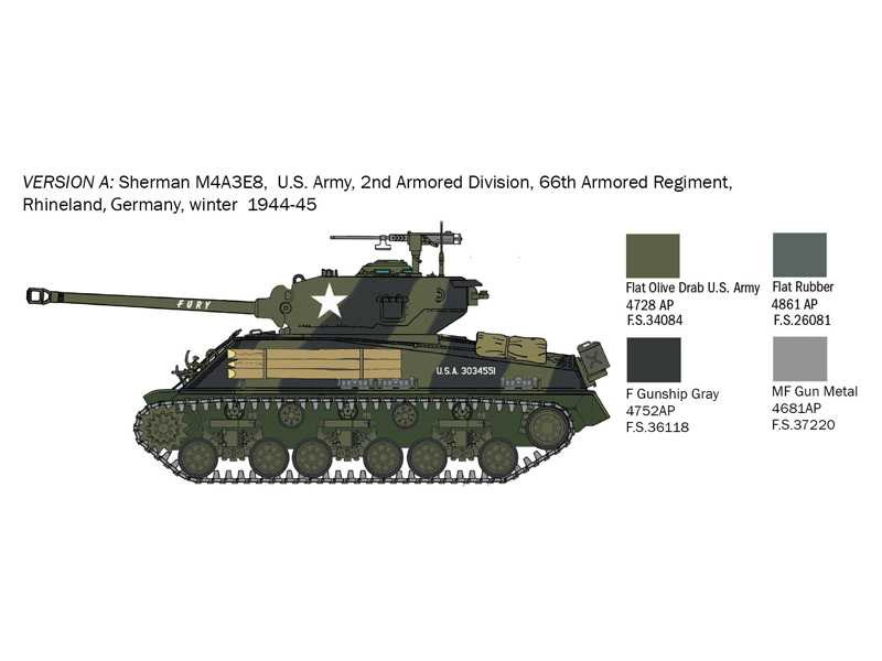 Itateri M4A3E8 Sherman Fury (1:56)