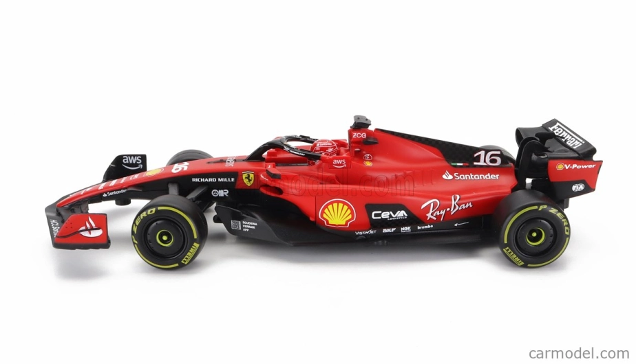 ROZBALENÉ – Maisto Ferrari F1 Sf-23 Team Scuderia Ferrari N 16 Sezóna 2023 Charles Leclerc 1:24 Červená Čierna