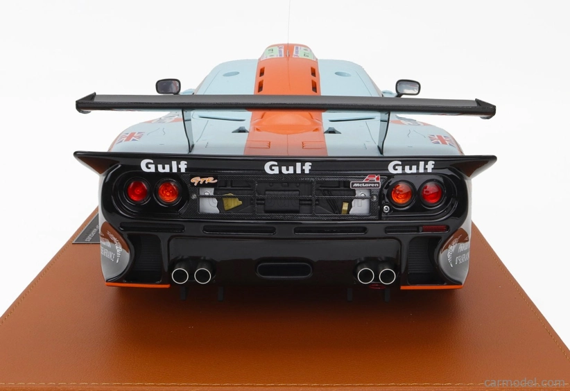 Topmarques Mclaren F 1 Gtr 6.0l V12 Team Gulf Davidoff Gtc Racing N 39 24h Le Mans 1997 R.bellm - A.g.scott - M.sekiya 1:12 Light Blue Red