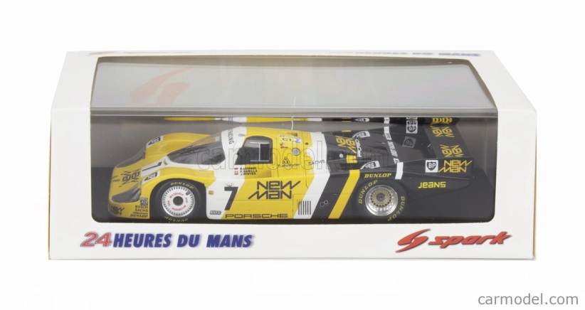 Spark-model Porsche 956 Lh Team New-man Joest Racing N 7 Winner 24h Le Mans 1985 K.ludwig - P.barilla - J.winter 1:43 žltá čierna