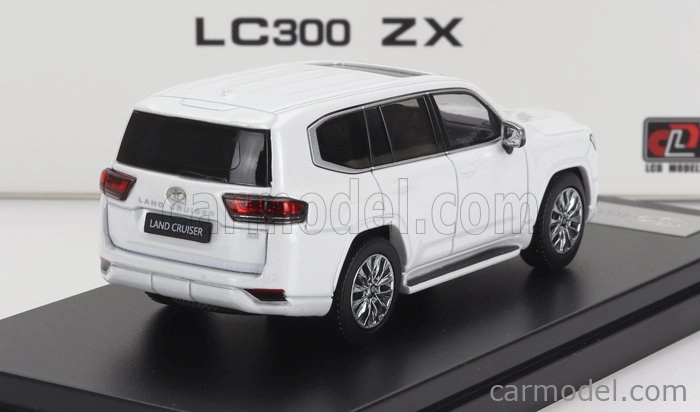 LCD model Toyota Land Cruiser Lc300-zx 2022 1:64 Biela