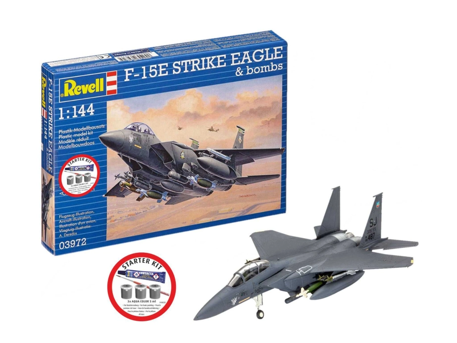 Revell McDonnell F-15E Strike Eagle a bomby (1:144) (štartovacia súprava)