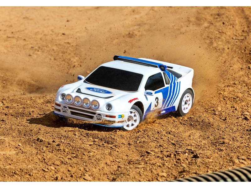 Traxxas Mini Rally Ford RS200 1:12 4WD VXL RTR červená