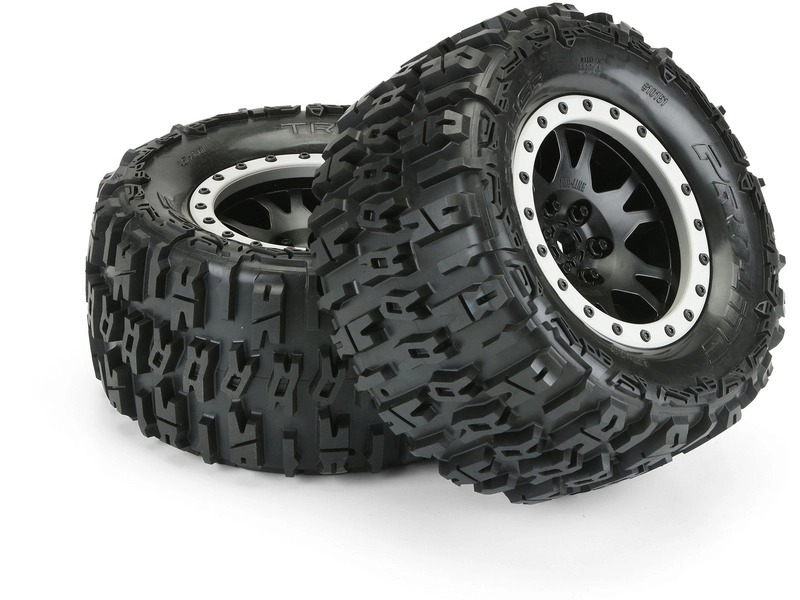 Pro-Line kolo 4.3", pneu Trencher Pro-Loc, disk Impulse H24 černo-šedý (2) (X-Maxx)