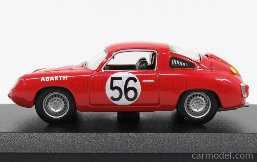 Najlepší model Fiat Abarth 700s N 56 24h Le Mans 1961 Bassi - Rigamonti 1:43 Red