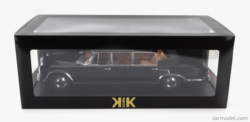 Mercedes Benz S-class 600 Pullman (w100) Landaulet Semiconvertible 1964 1:18 Black