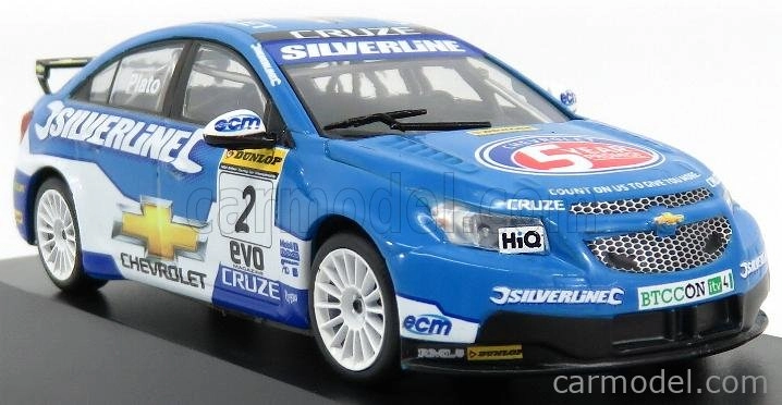 Edicola Chevrolet Cruze Lt Team Rml Silverline Chevrolet N 2 Champion Season Btcc 2010 Jason Plato 1:43 Modrá biela
