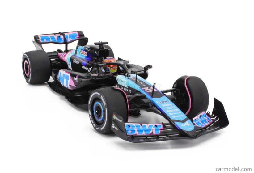 Solido Alpine F1 A524 Team Bwt Alpine N 31 Miami Gp 2024 Esteban Ocon 1:18 Černá Modrá Růžová