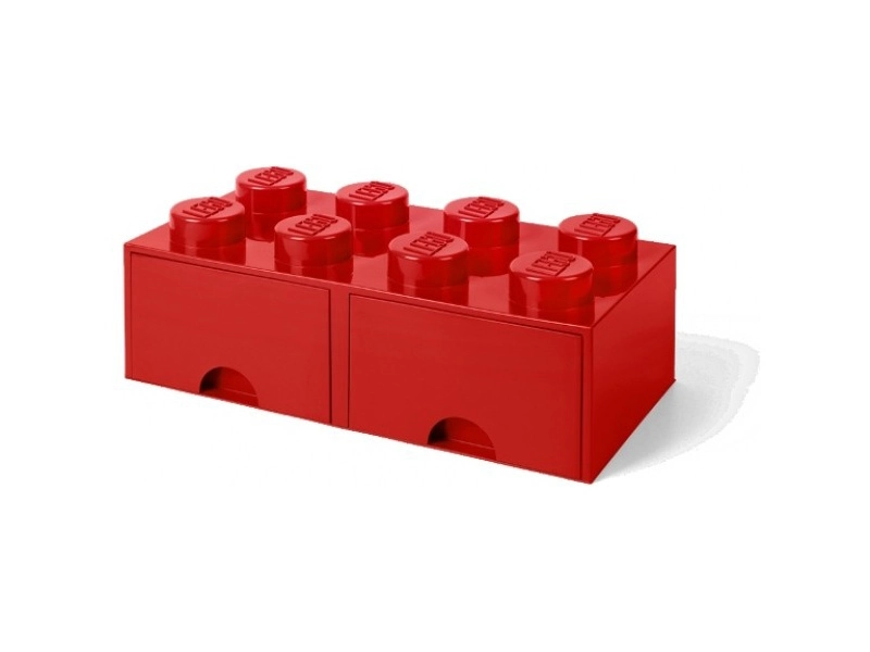 LEGO úložný box s šuplíky 250x500x180mm - modrý