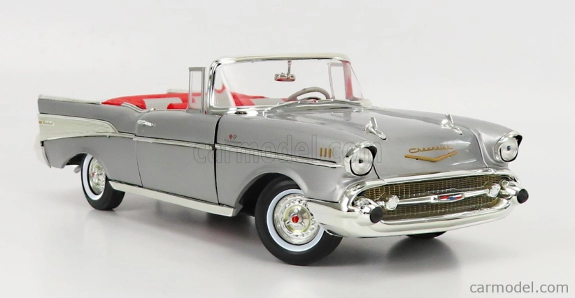 Autoworld Chevrolet Bel Air Cabriolet Open 1957 1:18 Silver
