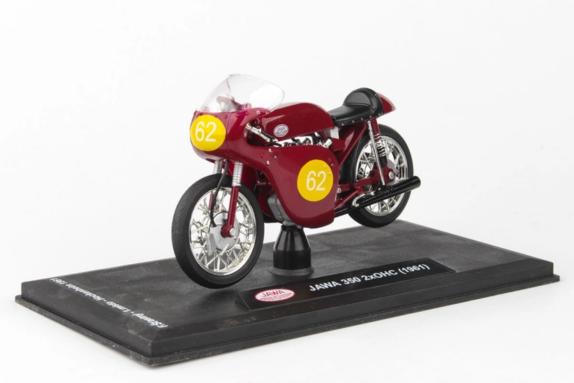 Abrex Jawa 350 2xOHC (1961) 1:18 – Veľká cena Nemecka Hockenheim 1961 #62 Šťastný