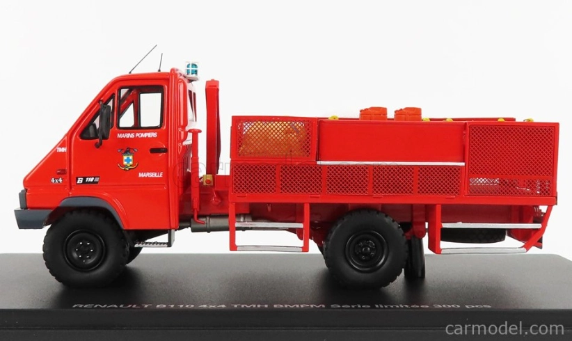 Alerte Renault B110 4x4 Truck Tmh Bmpm Sapeurs Pompiers Marines Marselle 1998 1:43 Red
