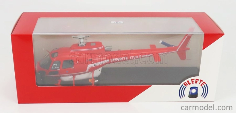 Alerte Aerospatiale As 350 Hbe Helicopter Securite Civile 1979 1:43 Red