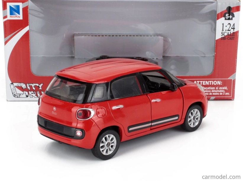 Newray Fiat 500l City 2013 1:24 Red