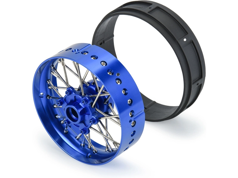Predný kotúč Pro-Line Pro-Spec V2 Bead, hliník, modrá/modrá: Promoto-SM
