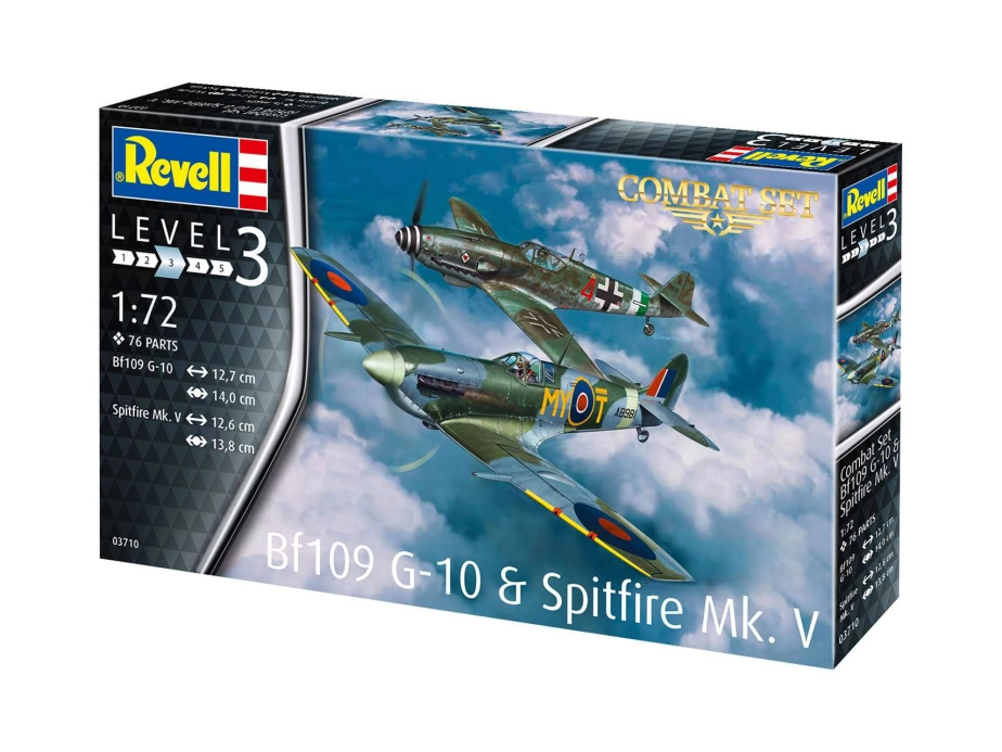 Revell Messerschmitt Bf109G-10, Spitfire Mk.V (1:72) (set)