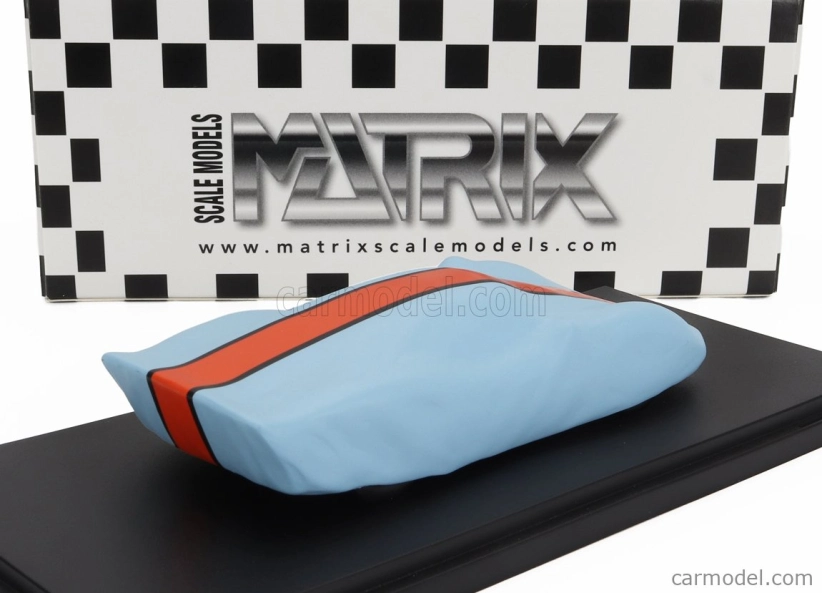 Matrix scale models Ford usa Under Cover - Gt40 Race Version 1966 1:43 Světle Modrá Oranžová