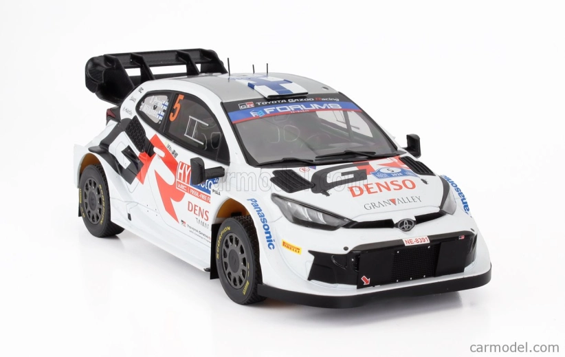 Ixo-models Toyota Yaris Gr Rally1 Team Toyota Gazoo Racing Wrt N 5 4th Rally Finland 2024 Sami Pajari - Enni Malkonen 1:18 Bílá