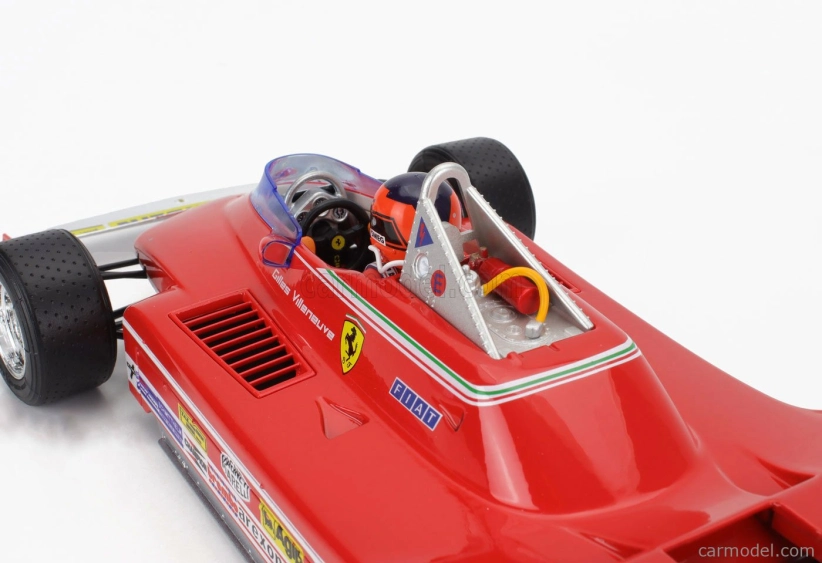 Bburago Ferrari F1  312t4 N 12 Winner South Africa Gp Kyalami (with Pilot) 1979 Gilles Villeneuve 1:18 Red