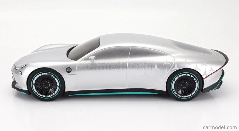 Nzg Mercedes Benz Vision Amg Elektrické auto 2022 1:18 Strieborná zelená