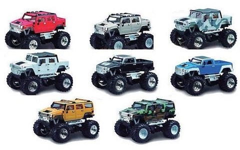 BAZAR - Mini RC Monster Truck, bílá maskáčová