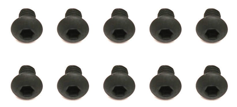 Šroub M3x4mm s imbusouvou půlkulatou hlavou, 10ks.