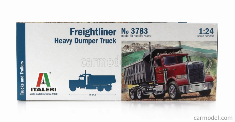 Italeri Freightliner Flc Heavy Dumper Truck 3-assi 1996 1:24 /