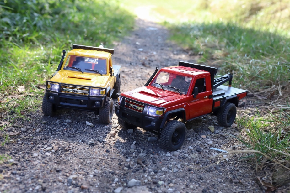 RC auto Land Cruiser Toyota s navijakom, žlté | RCprofi.sk