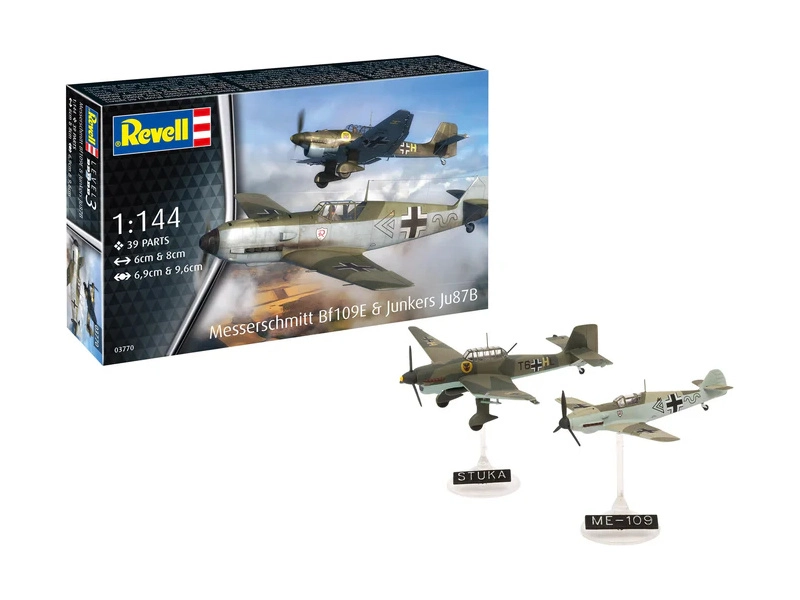 Revell Messerschmitt Bf109E & Ju87B Stuka (1:144) (štartovacia súprava)