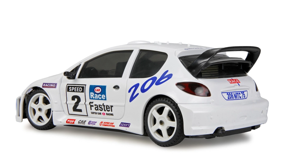 Driftovacie RC auto PR28 Peugeot 206 s gyroskopom 4x4 1:28 RTR