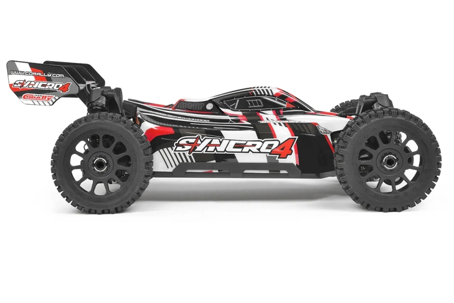 SYNCRO-4 - BUGGY 4WD 3-4S Brushless - RTR - 2026 červená